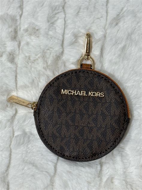 mk coin purse keychain|michael kors round coin purse.